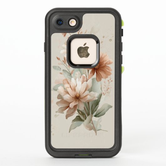 floral design  LifeProof iPhoneケース (裏面)