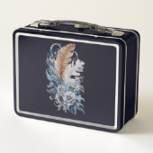 Floral design lunchbox メタルランチボックス (裏面)