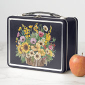 Floral design lunchbox メタルランチボックス (インサイチュ)