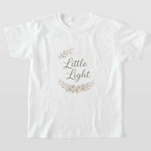 Floral design quotes AI art T-Shirt Tシャツ (レイダウン)