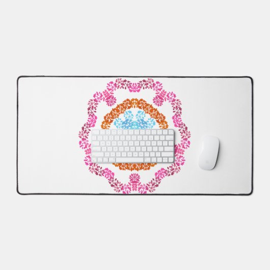 Floral Desk Mat デスクマット (キーボード&マウス)