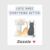 Floral Die-Cut Sticker | Minimal Aesthetic Vinyl シール (シート)