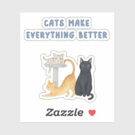 Floral Die-Cut Sticker | Minimal Aesthetic Vinyl シール