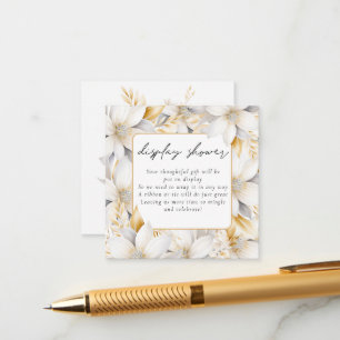 Floral Display for Bridal Shower エンクロージャーカード