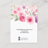 Floral display in pastel colors 名刺 (裏面)
