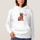 Floral Dog Hoodie | Cute Flower Puppy Sweatshirt パーカ (正面)