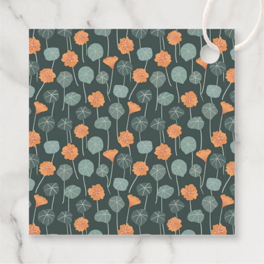 Floral Doodle Custom Hand-Drawn Note フェイバータグ (裏面)