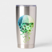 Floral Downpour Bloomfall Sheltered by Spring Wher 保温保冷タンブラー (背面)