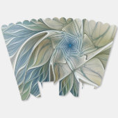 Floral Dream Pattern Abstract Blue Khaki Fractal フェイバーボックス (見開き)