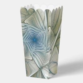 Floral Dream Pattern Abstract Blue Khaki Fractal フェイバーボックス