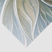 Floral Dream Pattern Abstract Blue Khaki Fractal 薄葉紙 (詳細)