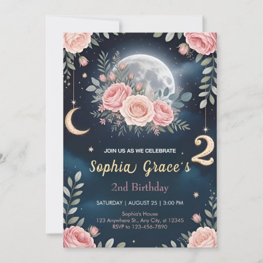 Floral Dreams for Two 招待状 (正面)