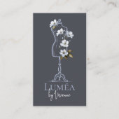 Floral Dress Form Mannequin Fashion Designer Photo 名刺 (正面)