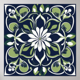 Floral - Druck, Hochwertiges Poster-Papier (Matt) ポスター