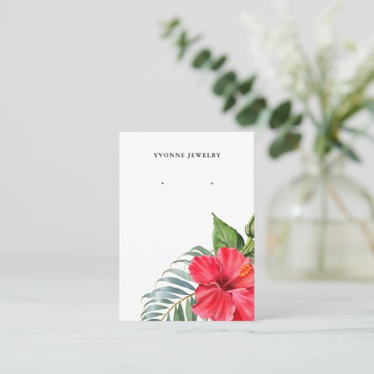 Floral Earring Display Holder 名刺 (スタンド正面)