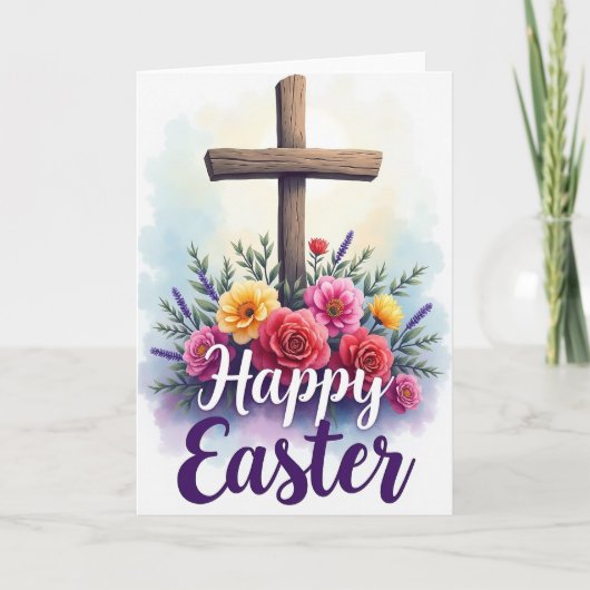 Floral Easter Blessing Card カード (正面)