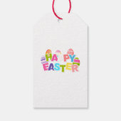 Floral Easter Eggs & Spring Roses Personalized ギフトタグ (裏面)