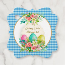 Floral Easter Eggs & Spring Roses Personalized
