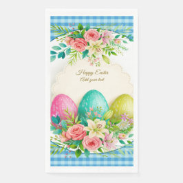 Floral Easter Eggs & Watercolor Pink Roses