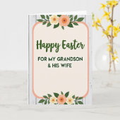 Floral Easter Grandson Card カード (黄色い花)