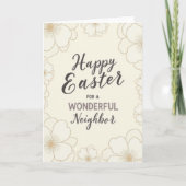 Floral Easter Neighbor Card カード (正面)