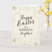 Floral Easter Neighbor Card カード (黄色い花)