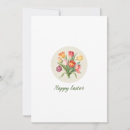 Floral Easter Party Invitation 招待状 (正面)