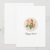 Floral Easter Party Invitation 招待状 (正面/裏面)