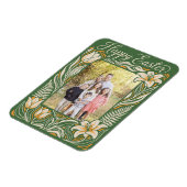 Floral Easter Personalized Lily & Daffodil マグネット (左側)