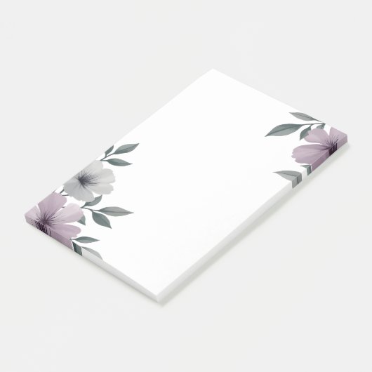 Floral Edge Large Post It Notes ポストイット (アングル)