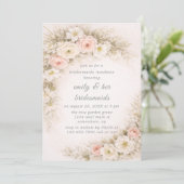 Floral Editorial Bouquet Bridesmaids Luncheon 招待状 (スタンド正面)