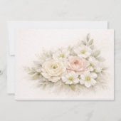Floral Editorial Bouquet save the date cards (裏面)