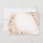 Floral Editorial Bouquet save the date cards サンキューカード (裏面)
