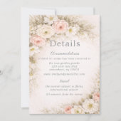 Floral Editorial Bouquet Wedding Details 招待状 (正面)