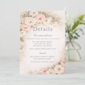 Floral Editorial Bouquet Wedding Details 招待状 (スタンド正面)