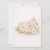 Floral Editorial Bouquet Wedding Details 招待状 (裏面)