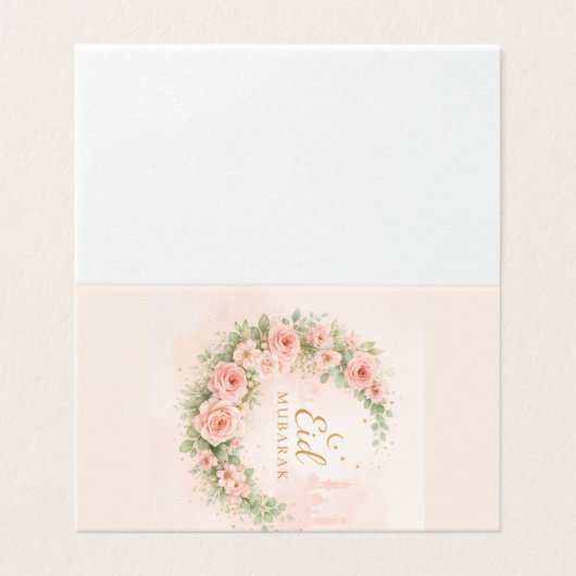 Floral Eid Mubarak – Blush Pink Islamic Gift f (外部フラット)