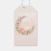 Floral Eid Mubarak – Blush Pink Islamic Gift f ギフトタグ (裏面)