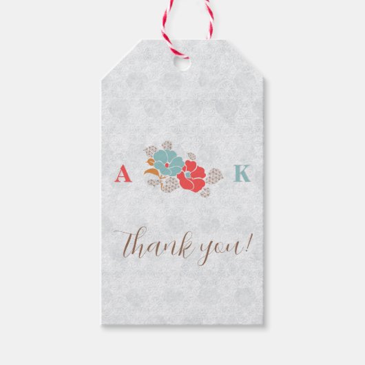 "Floral Elegance" Collection ギフトタグ (正面)