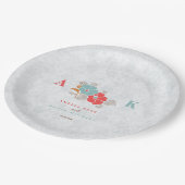 "Floral Elegance" Collection  ペーパープレート (アングル)