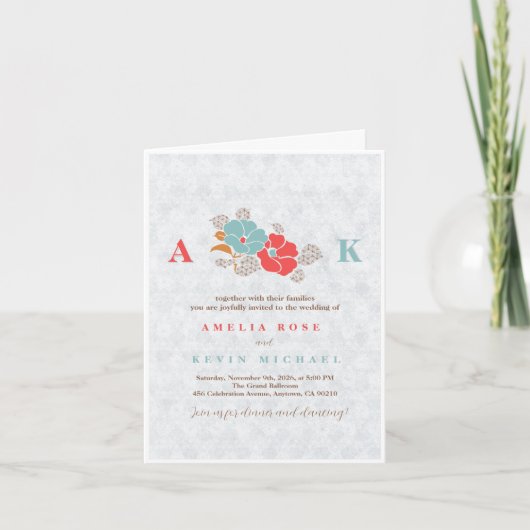 "Floral Elegance" Collection  招待状 (正面)