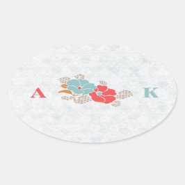 "Floral Elegance" Collection 楕円形シール