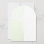 Floral elegance cross baptism invitation  招待状 (裏面)
