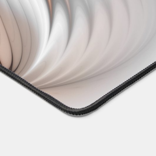 Floral Elegance Modern Abstract Fractal Art デスクマット (コーナー)