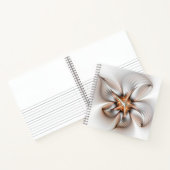 Floral Elegance Modern Abstract Fractal Art ノートブック (内部)