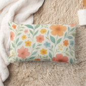 Floral Elegance Pillow – Lovely Floral ランバークッション (ブランケット)