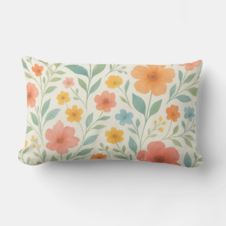 Floral Elegance Pillow – Lovely Floral ランバークッション