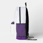 Floral Elegance Tee – Soft Pastel Blooms  プリントバックパック (右)