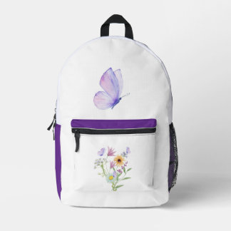 Floral Elegance Tee – Soft Pastel Blooms  プリントバックパック