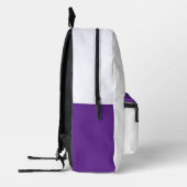 Floral Elegance Tee – Soft Pastel Blooms  プリントバックパック (左)